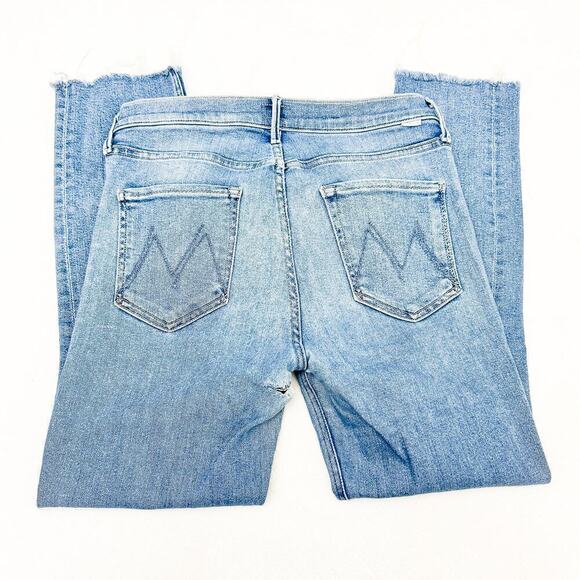Mother The Mid Rise Dazzler Ankle Fray Rididng The Cliffside Size 31 - Picture 7 of 8